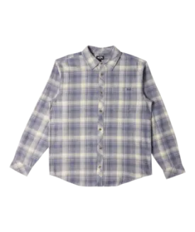 Billabong Mens Slate Blue Coastline Flannel Shirt