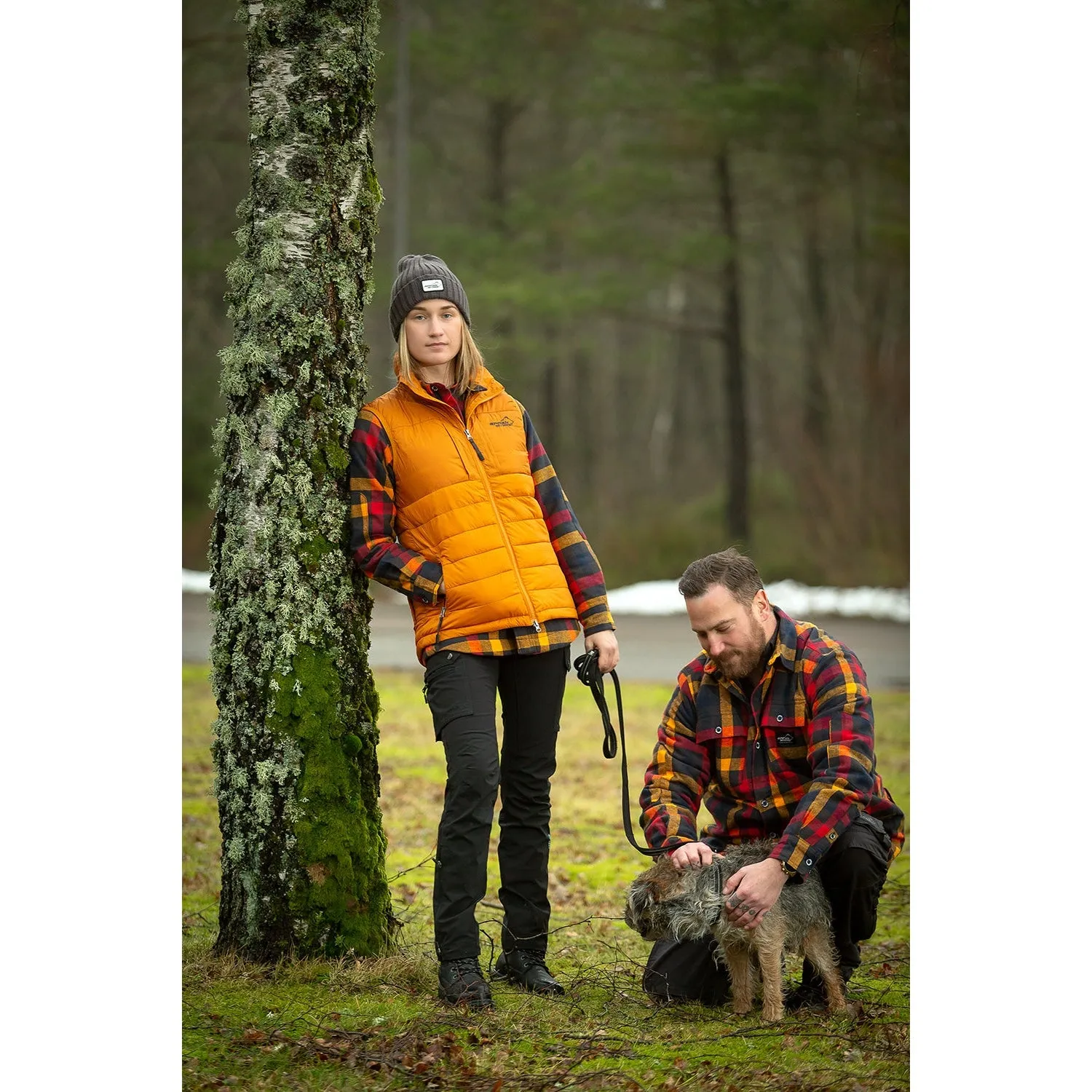 Canada Flannel Long-Sleeve Lady (Navy)