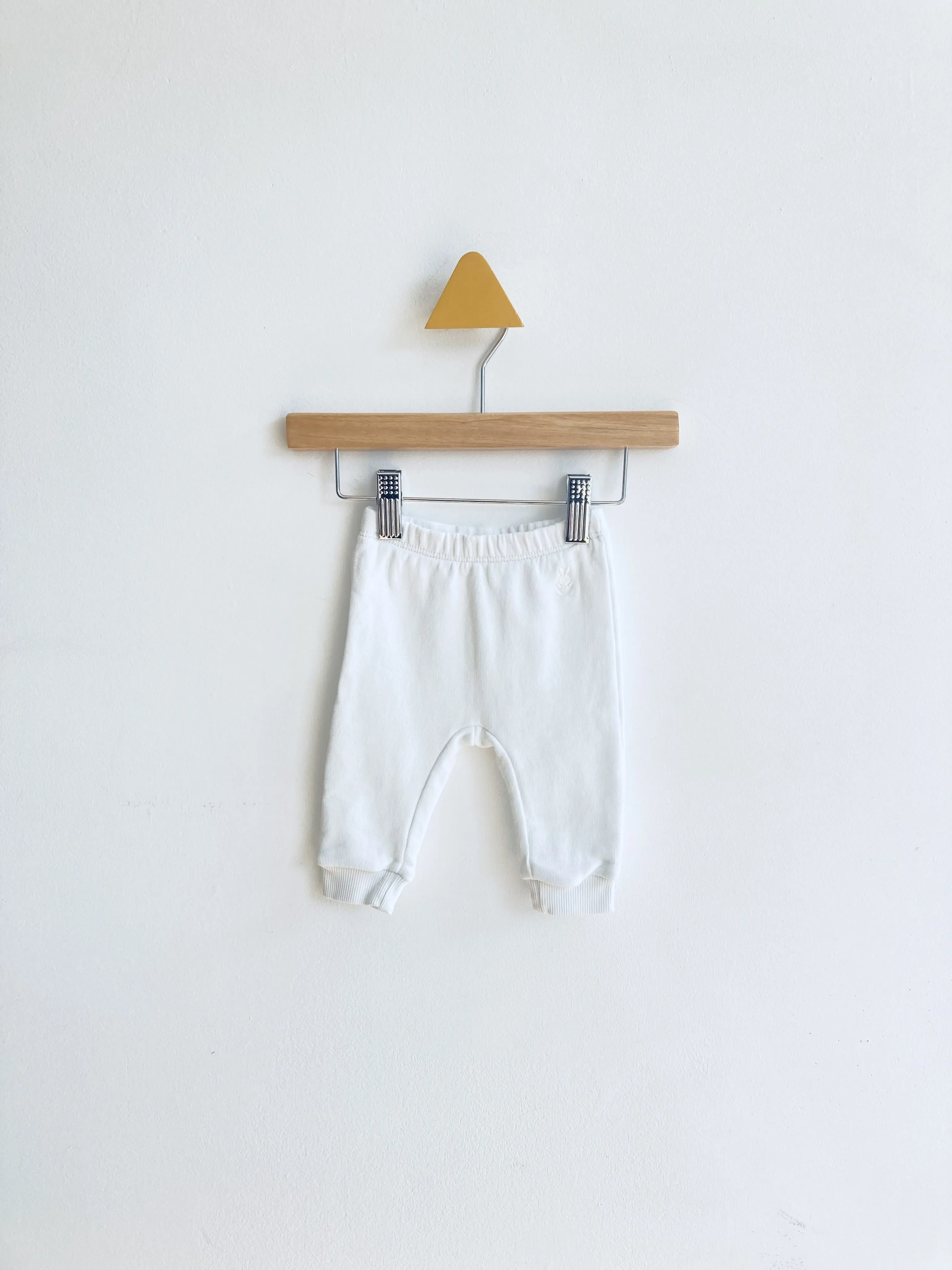 Embroidered Bunny Joggers // 3-6m