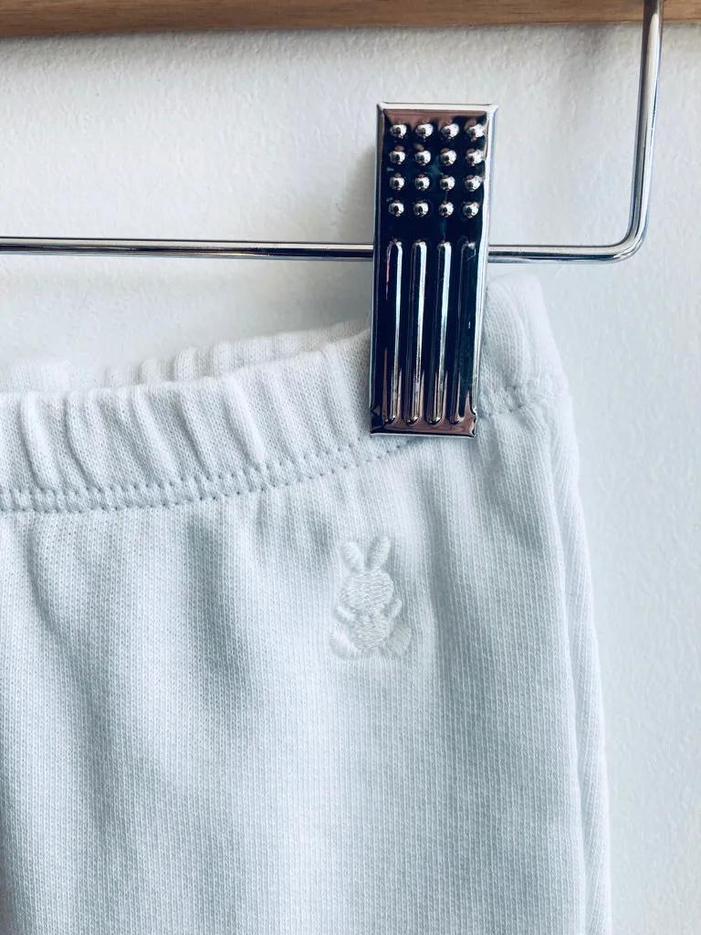 Embroidered Bunny Joggers // 3-6m