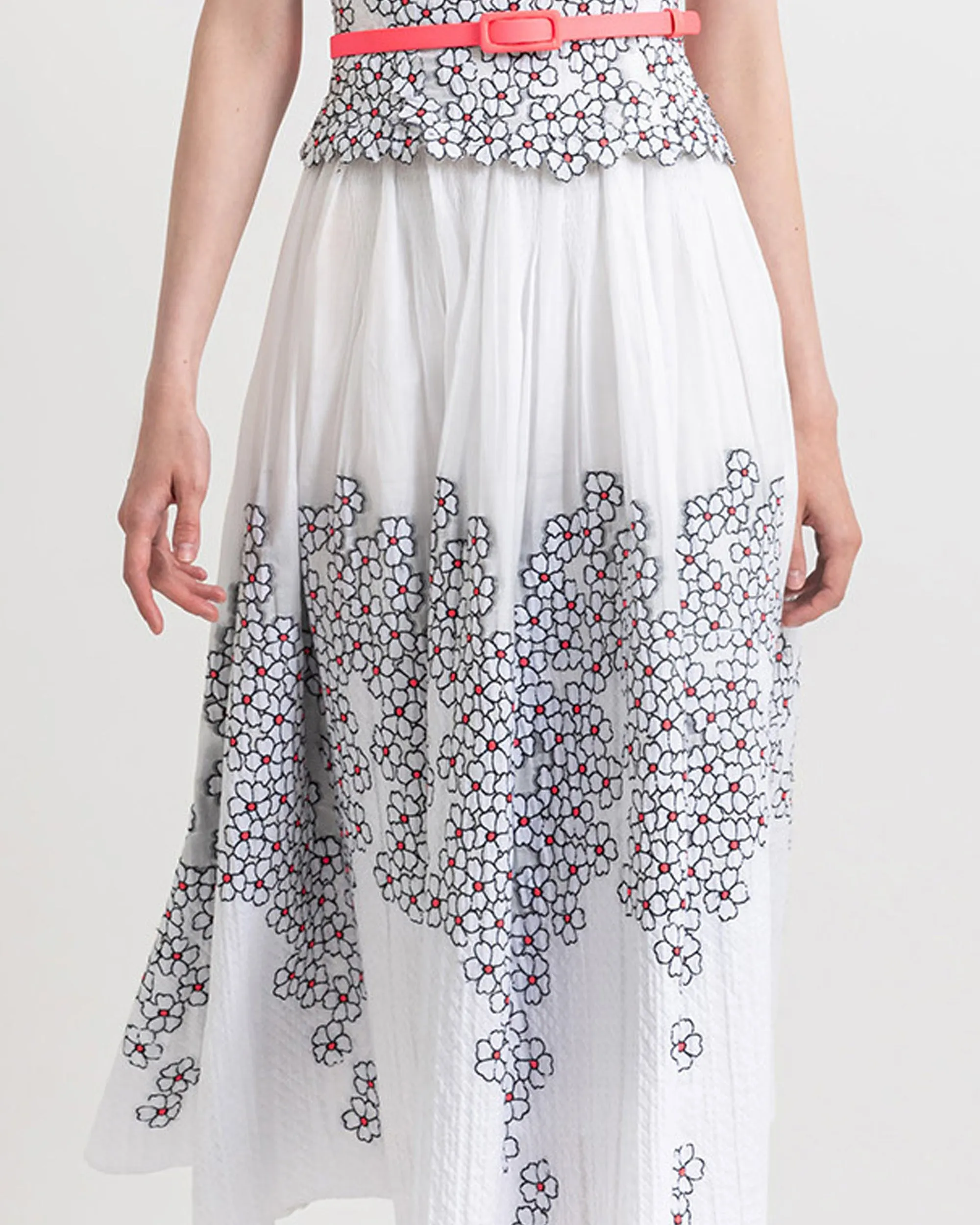 Flared Midi Skirt