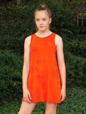 Gemma - Orange Tie Dye Tank Dress