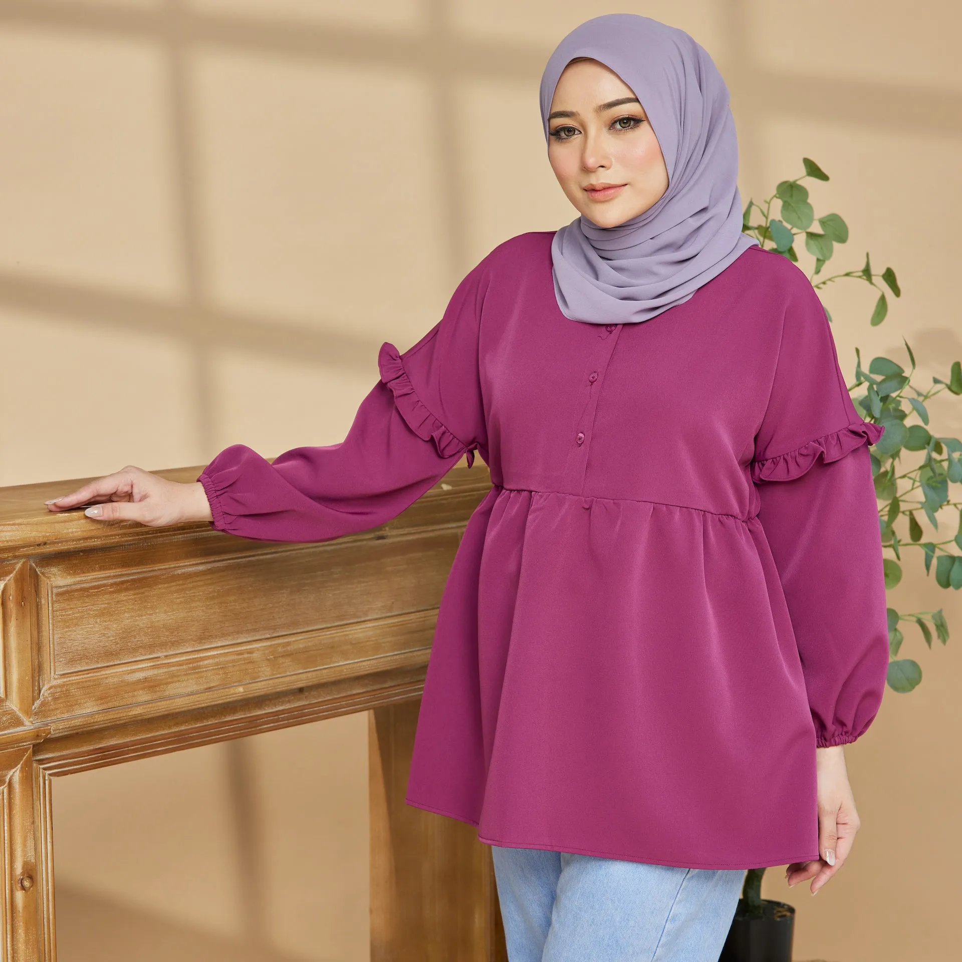 Jamari Blouse - Berry Purple