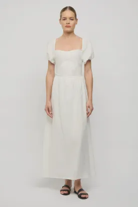 Larissa Linen Dress White