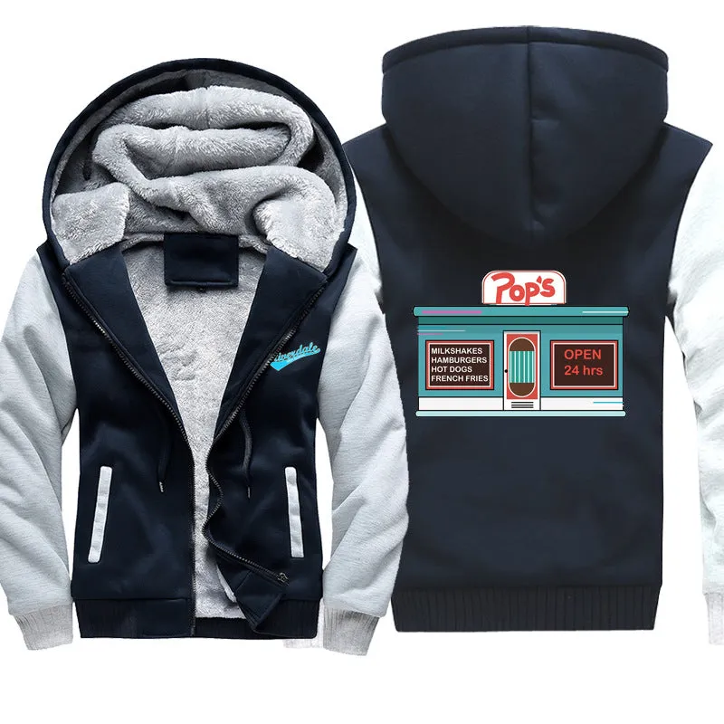 Riverdale Jackets - Solid Color Riverdale Pops Riverdale Super Cool Fleece Jacket
