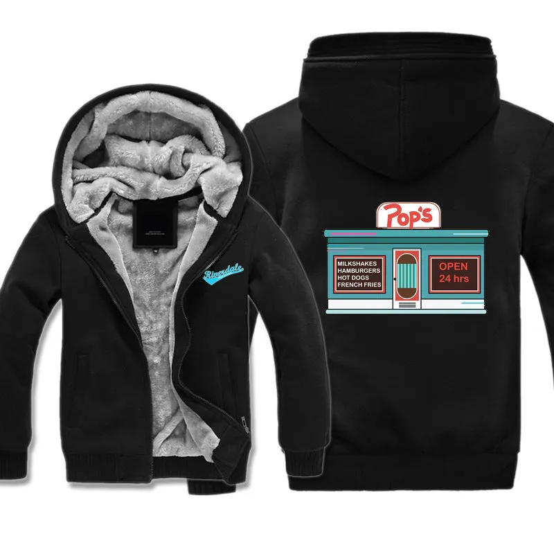 Riverdale Jackets - Solid Color Riverdale Pops Riverdale Super Cool Fleece Jacket